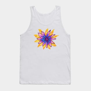 My garden full of flowers, vintage Flower patterns, oil painting Tank Top